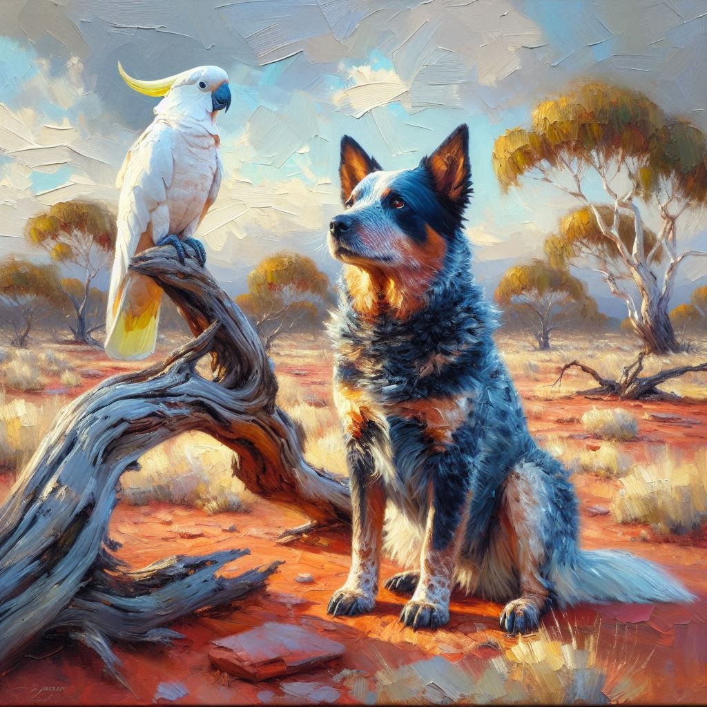 Which way did the calf go?