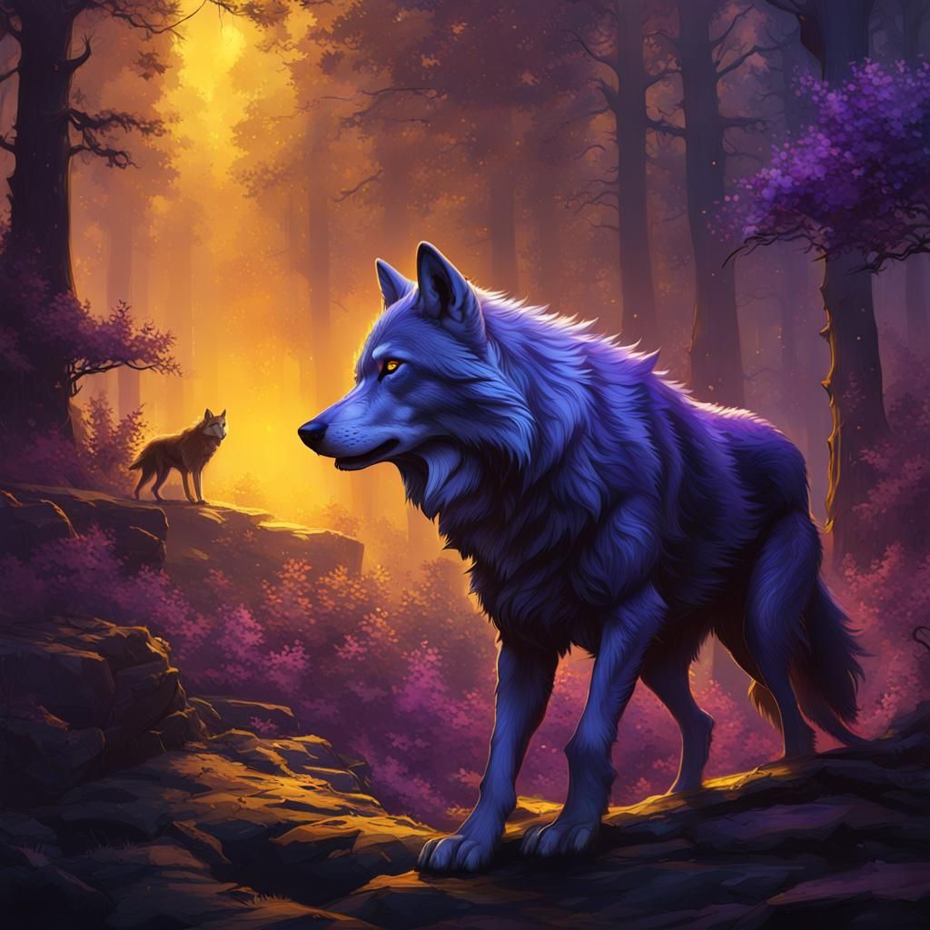 Wild wolf