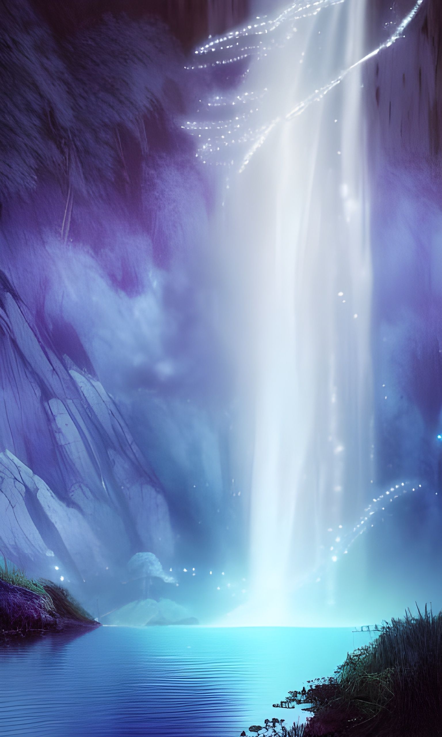 Magical waterfall