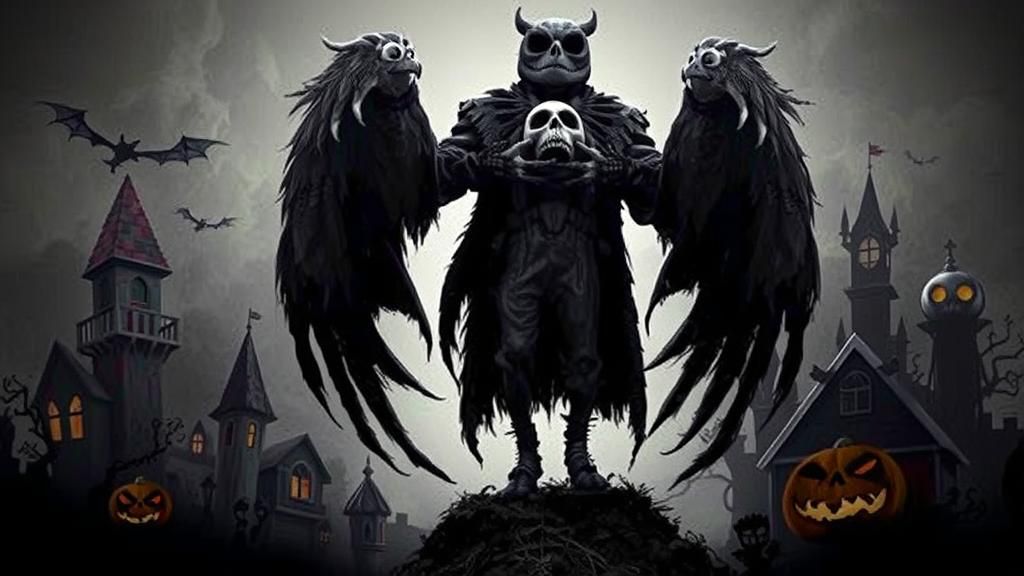 Jack Skellington's big entrance Halloween 2024: In an owl costume, spouting himself out in pellet pieces. To the song "This is Halloween" out of "The Nightmare Before Christmas"