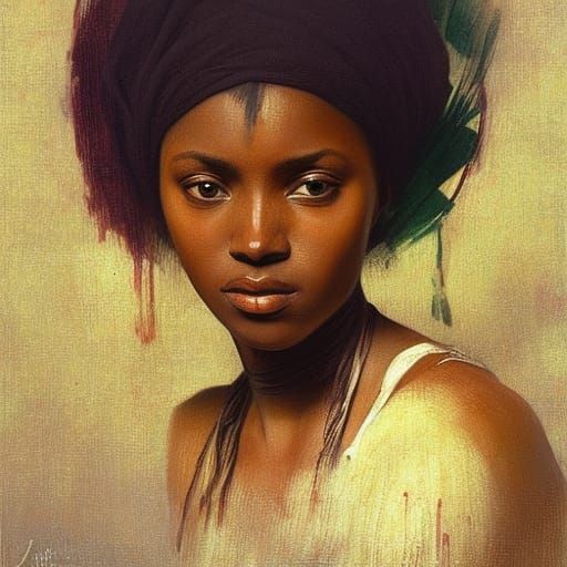 Beautiful Black Woman - AI Generated Artwork - NightCafe Creator
