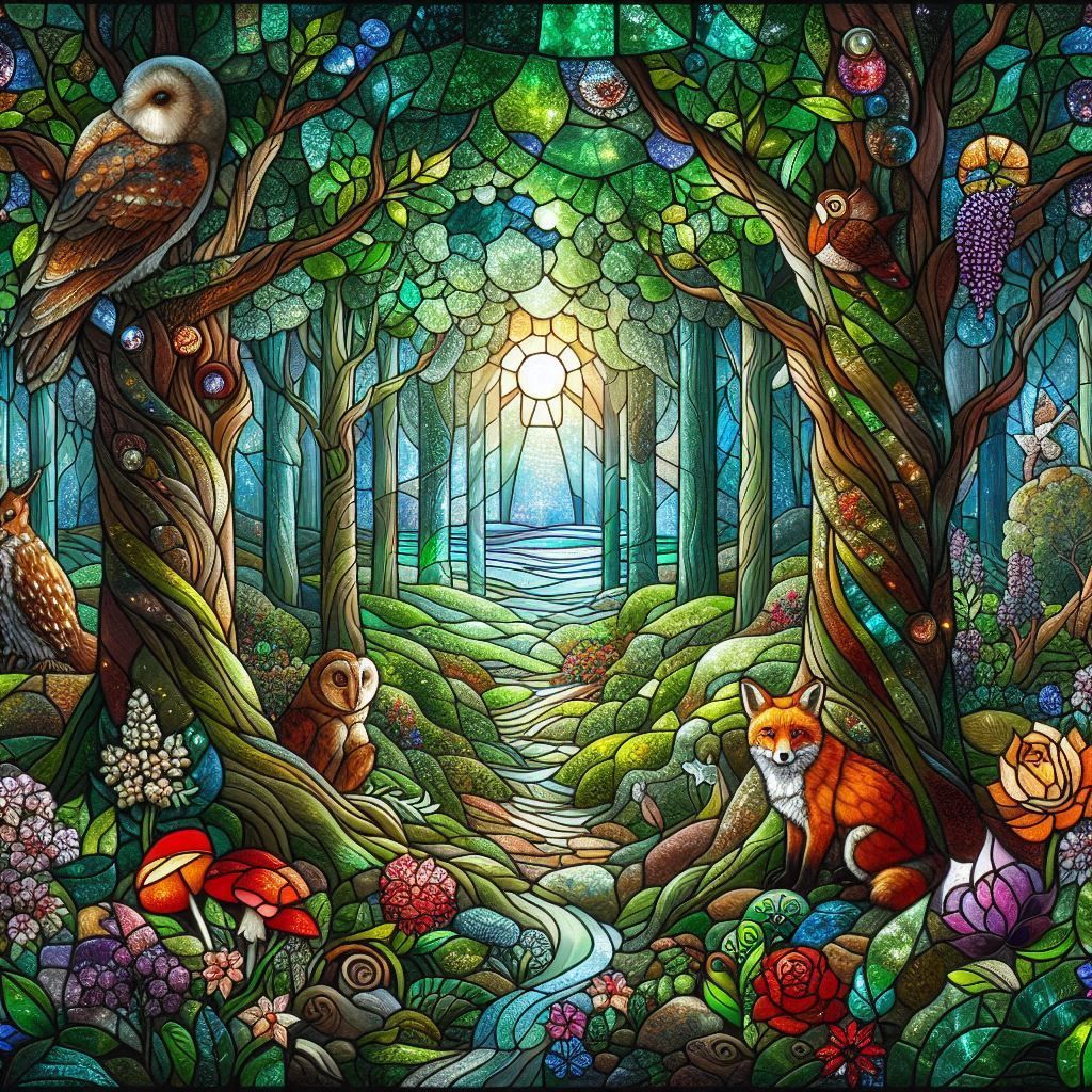 Stained Glass Forest