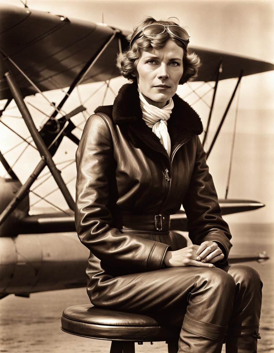 Amelia Earhart   by @Desertphoenix
