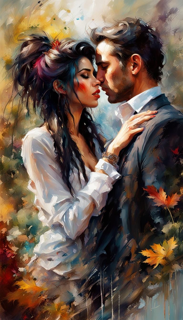 lovers in a garden...  by @photon