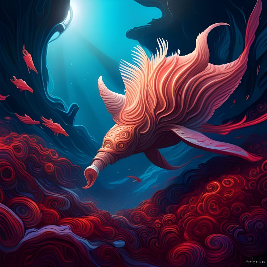 Heavenly creature underwater
