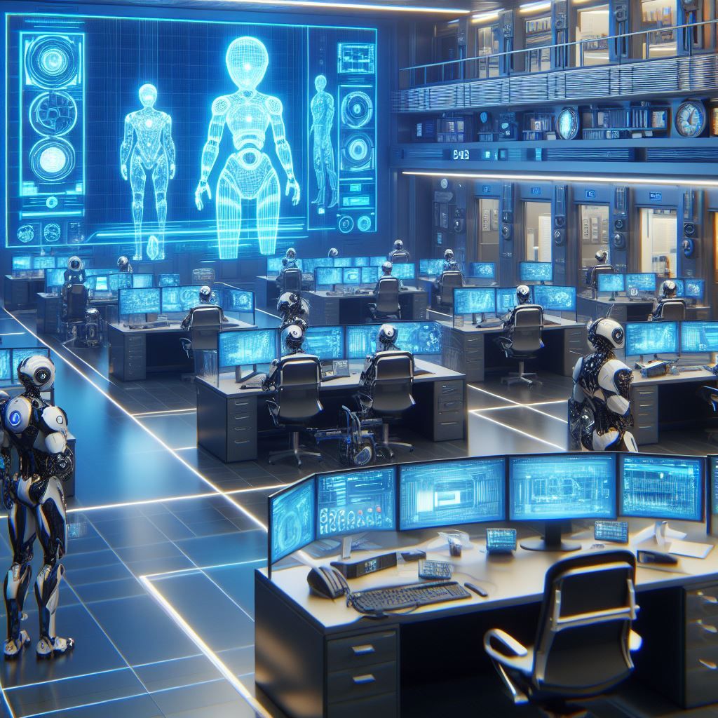 Futuristic Robotic Police Department