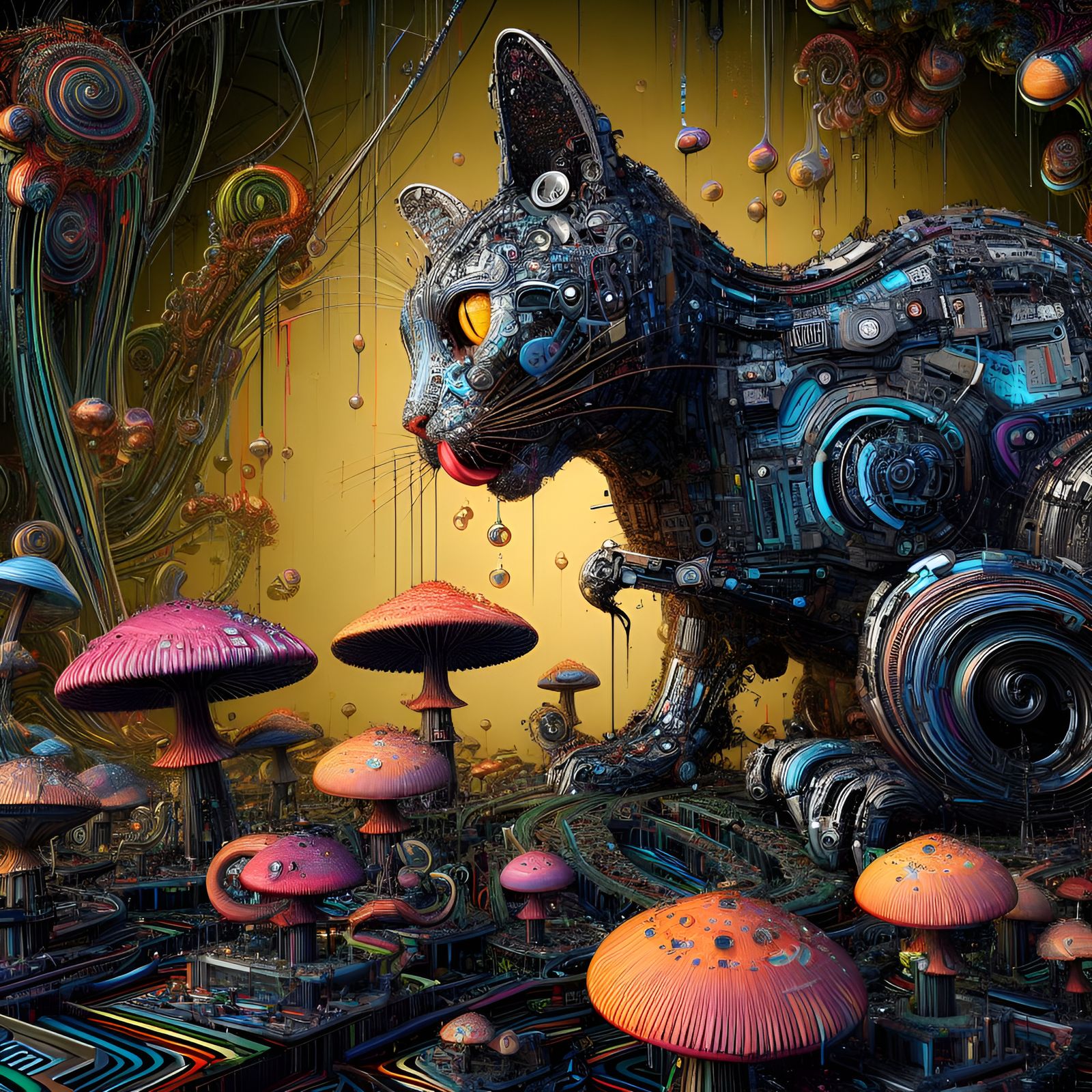 Caturday Fantasia (Dall-E 3, 03nov23)