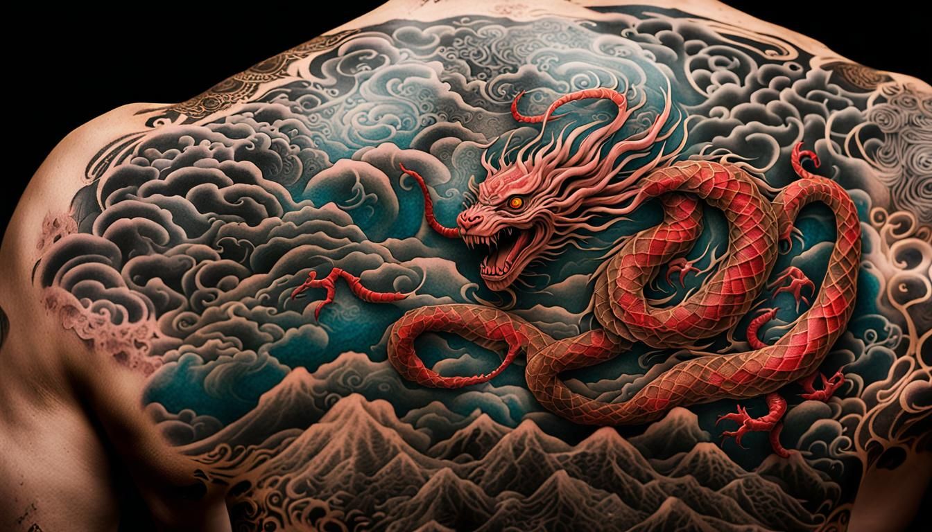 Studio Photograph close-up of Intricately Tattoo designs by ...