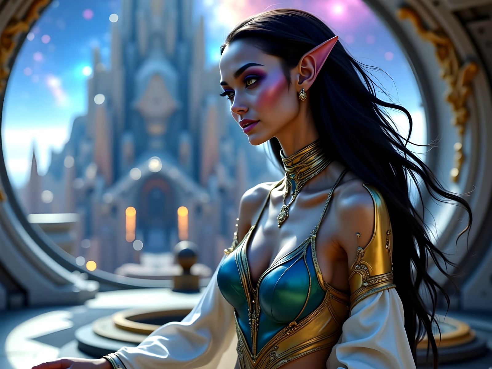 Alien Portrait <lora:Regal Alien Woman:1.0>