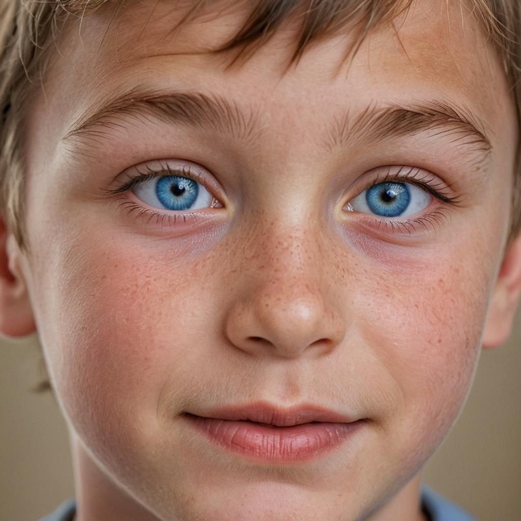 Boy with Blue Eyes: Professional Portrait Photography