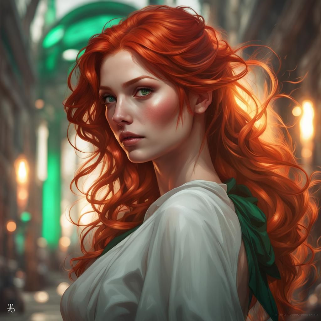 Redhead - AI Generated Artwork - NightCafe Creator