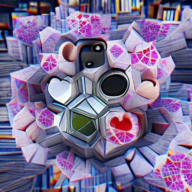 Companion Cube kaleidoscope parallax