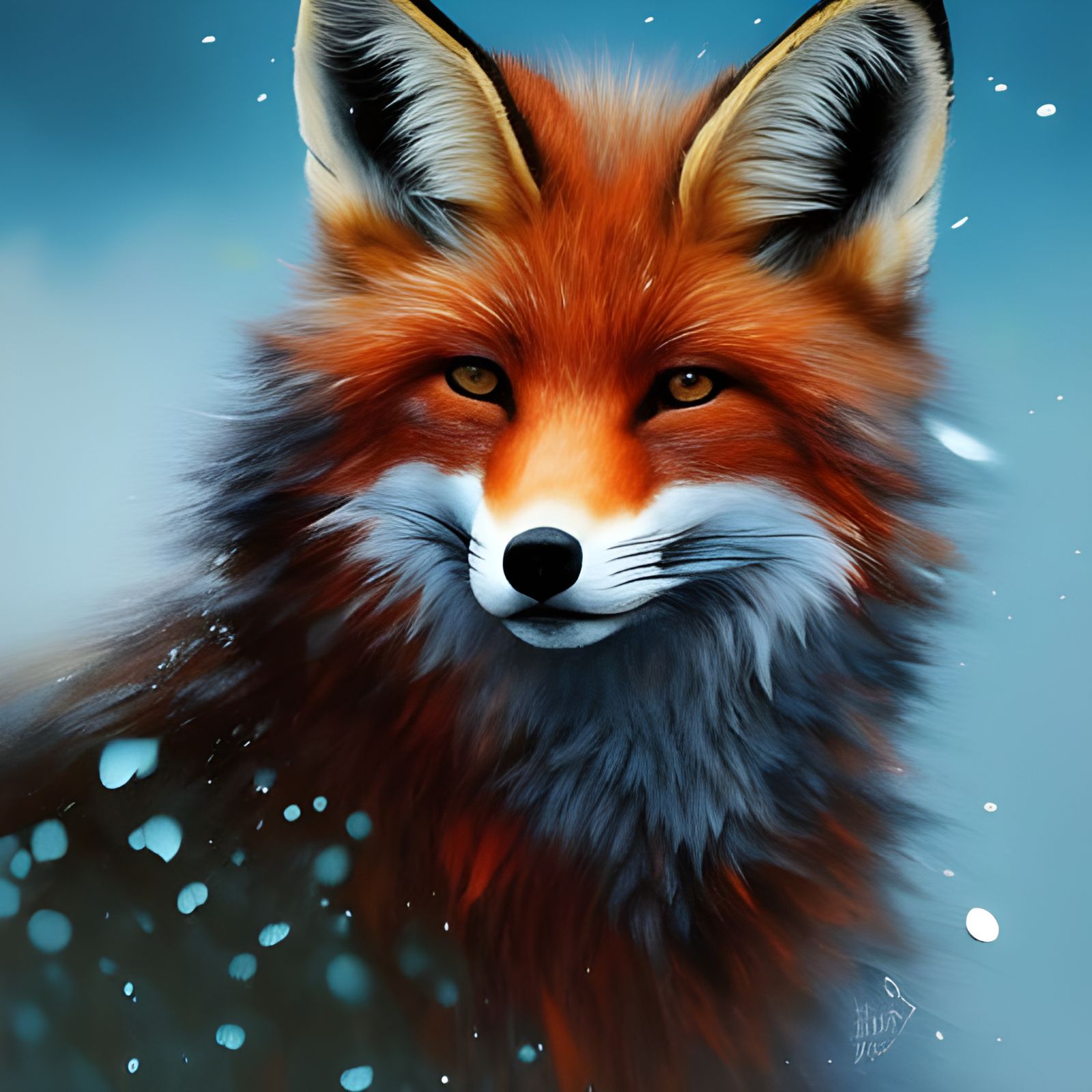 Snowy  by @flower_fox