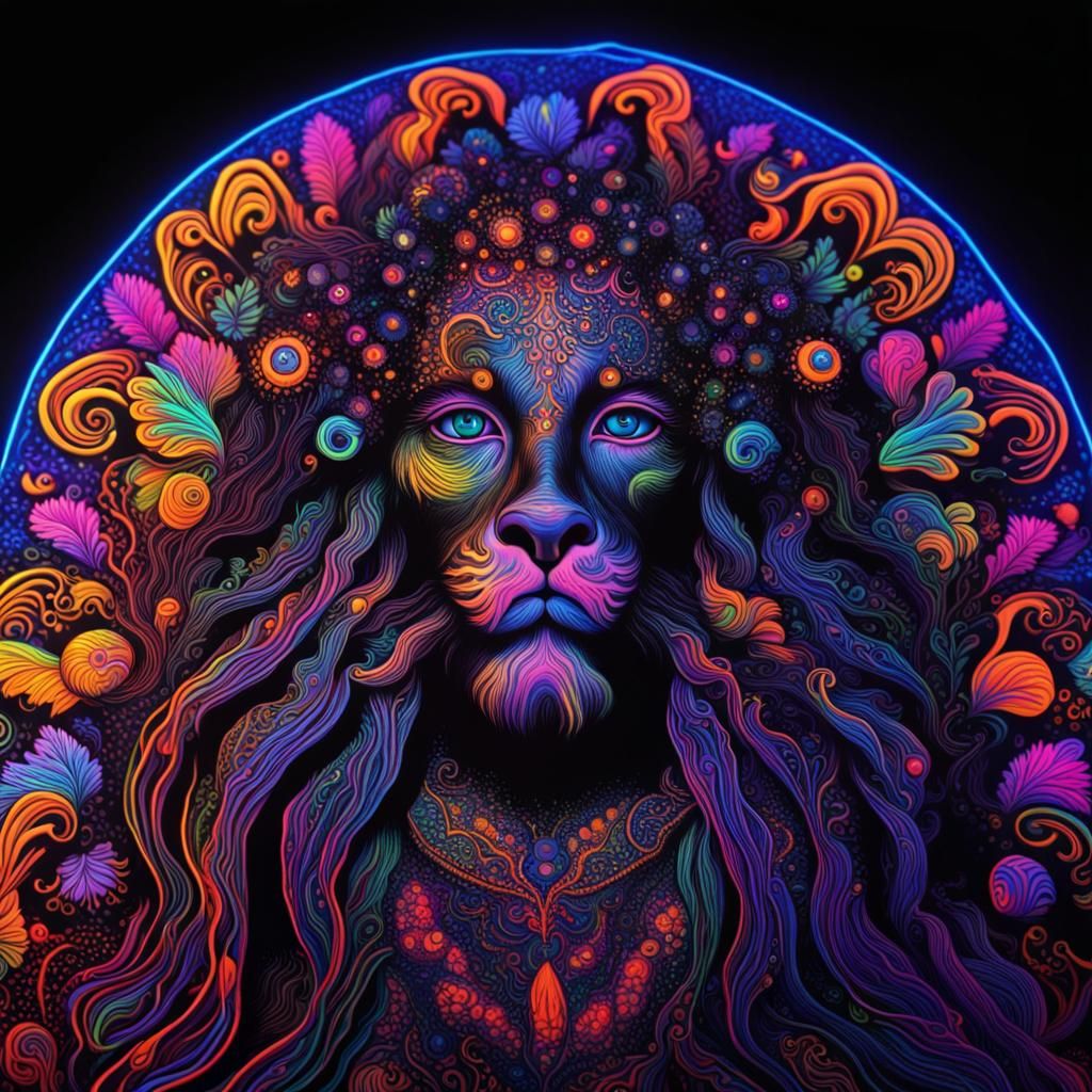 Black Light Art  by @Dometi George