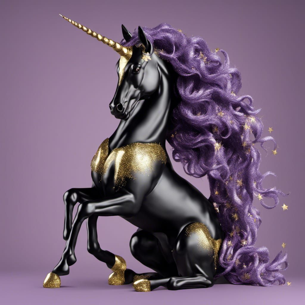 Glittery unicorn