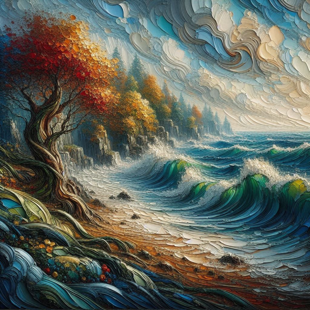 Tumultuos sea  by @Marty