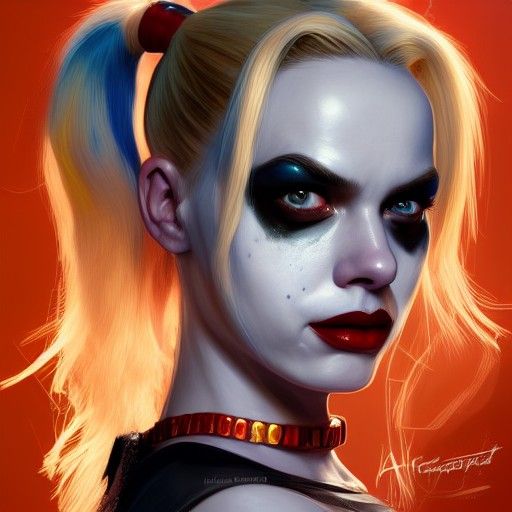 Realistic Harley Quinn - AI Generated Artwork - NightCafe Creator