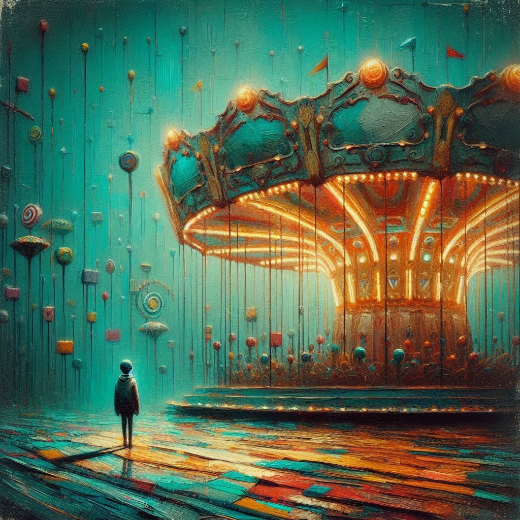 The amusement park you dream of on misty moonlit nights