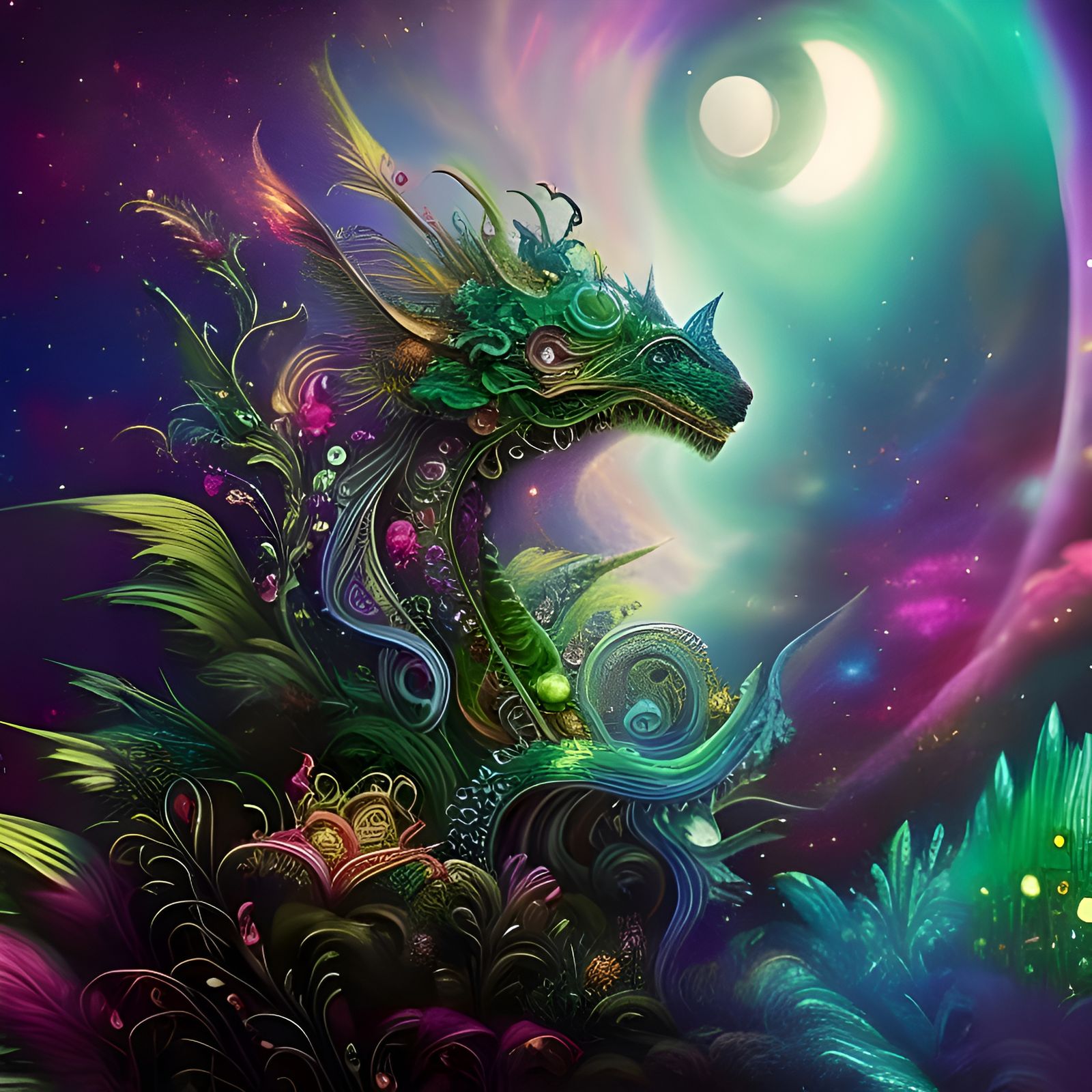 Wood Dragon - AI Generated Artwork - NightCafe Creator