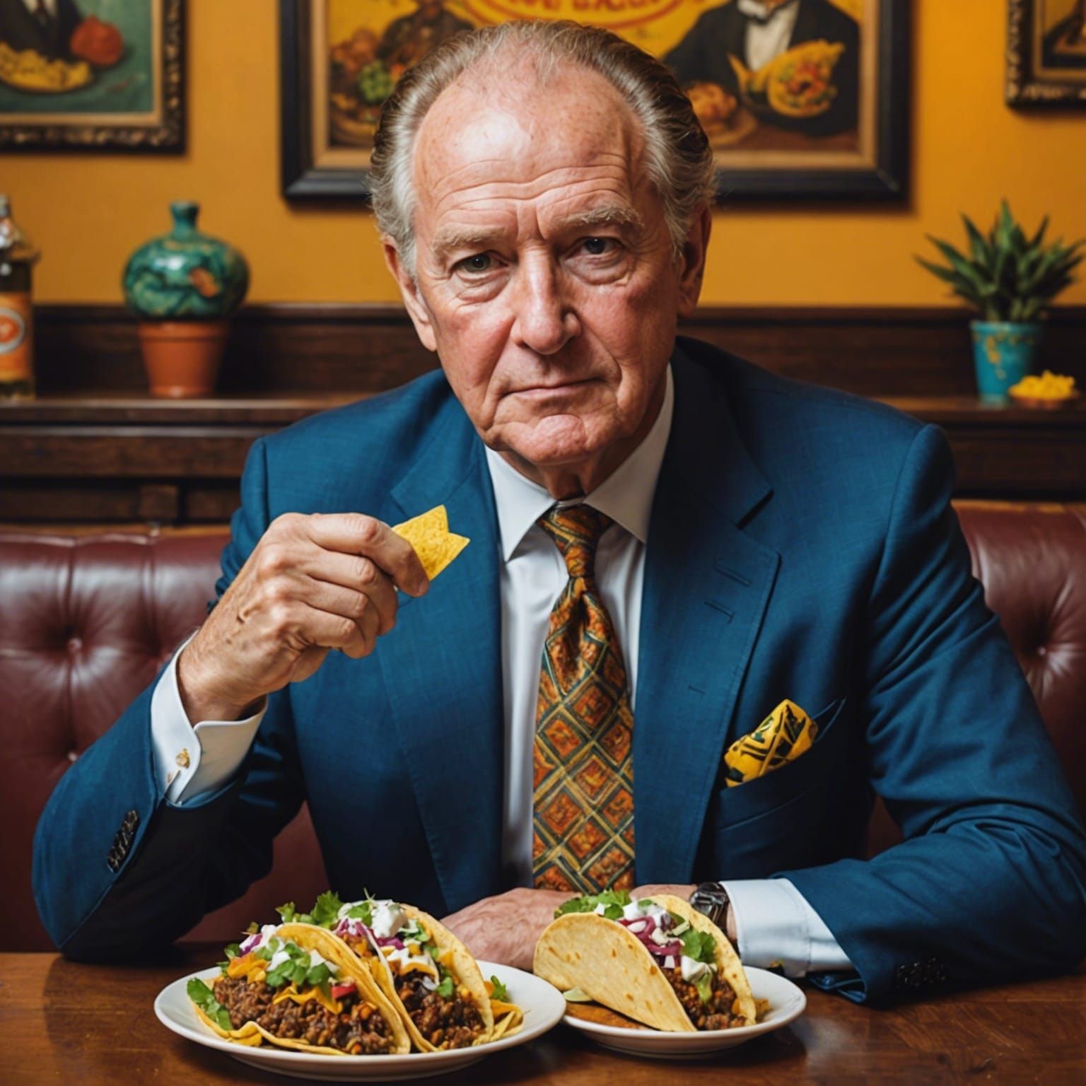 Hubert Cumberdale the richest man ever who eats tacos with his fist ...