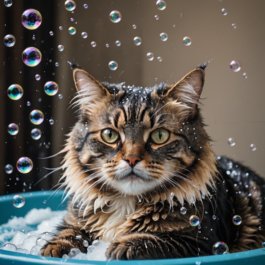 bath time for kitty  by @Kitty cats only