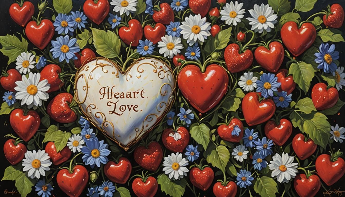 a heart filled with love oil painting by James Gurney