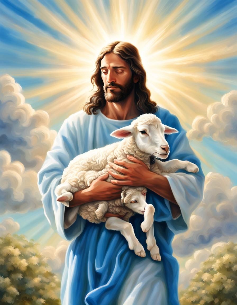 Jesus The Lamb - AI Generated Artwork - NightCafe Creator