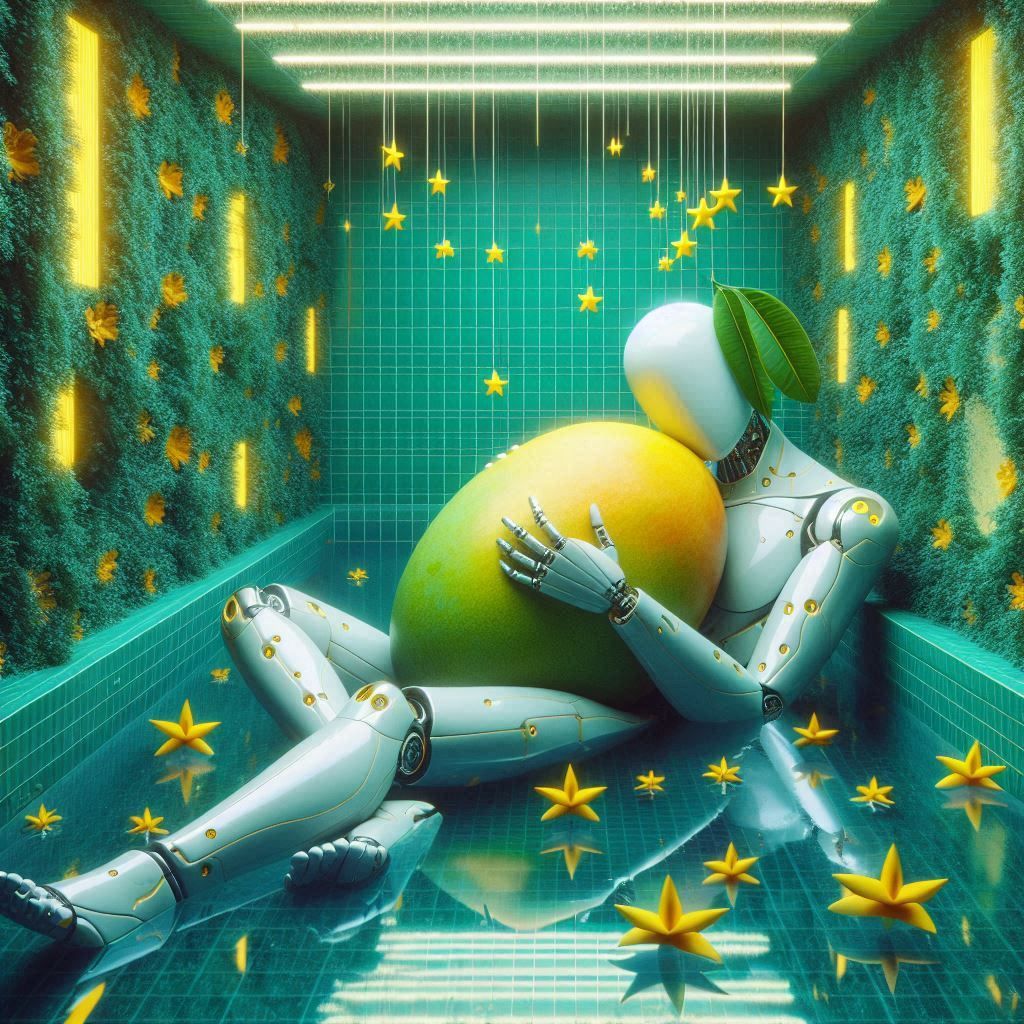 i think my mango is trying to seduce me