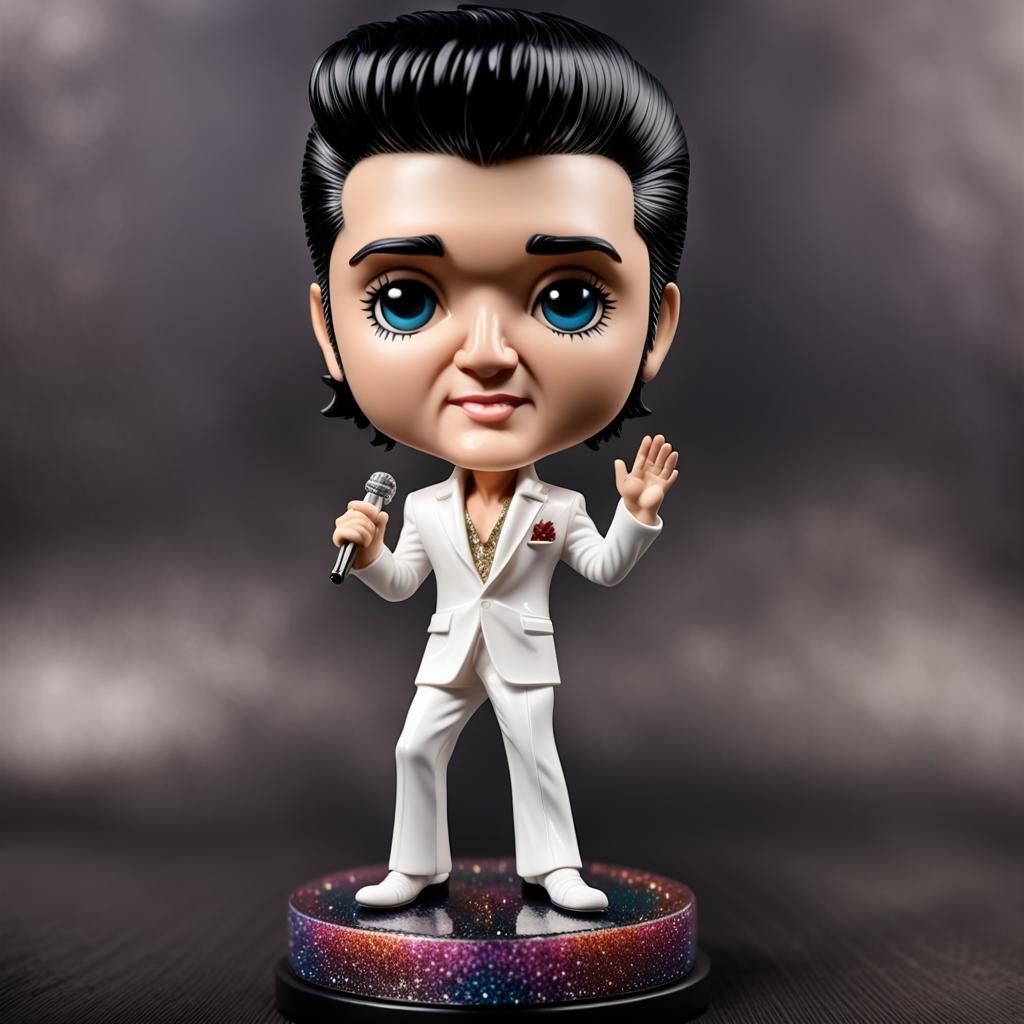 Bobblehead Presley  by @Marjon