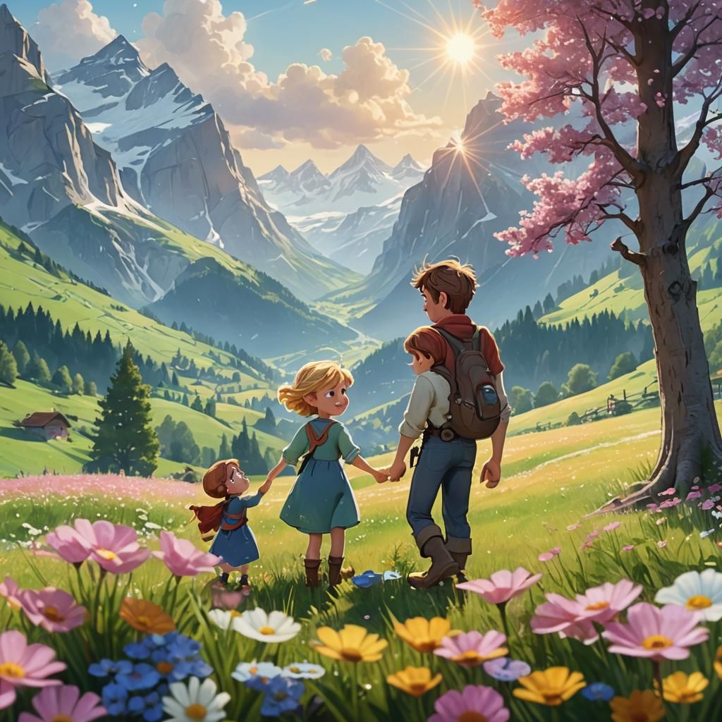 Heidi, Peter, Ziegen, Almölie