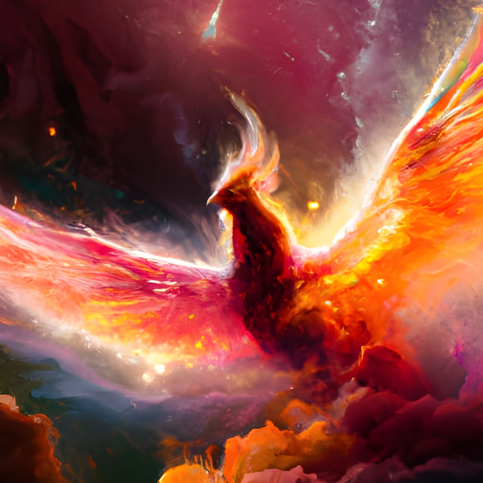 Phoenix Nebula  by @Reborn Phoenix