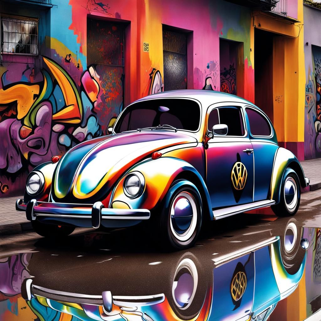 VW Beetle - AI Generated Artwork - NightCafe Creator