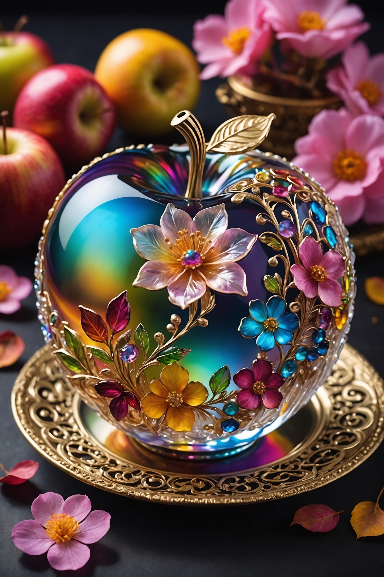 Rainbow Apple   by @Olena_Tarasova