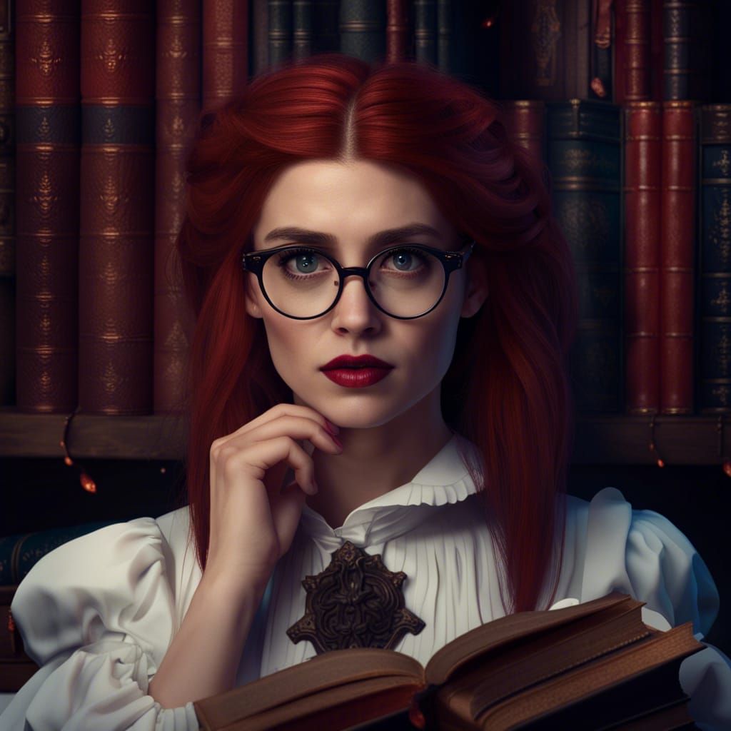 Young Witch Karen Gillian in Medieval Setting