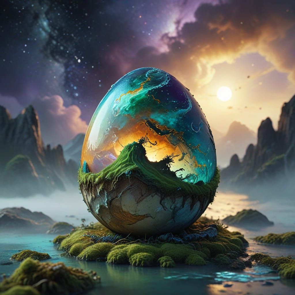 Cosmos Egg  by @NOAM 