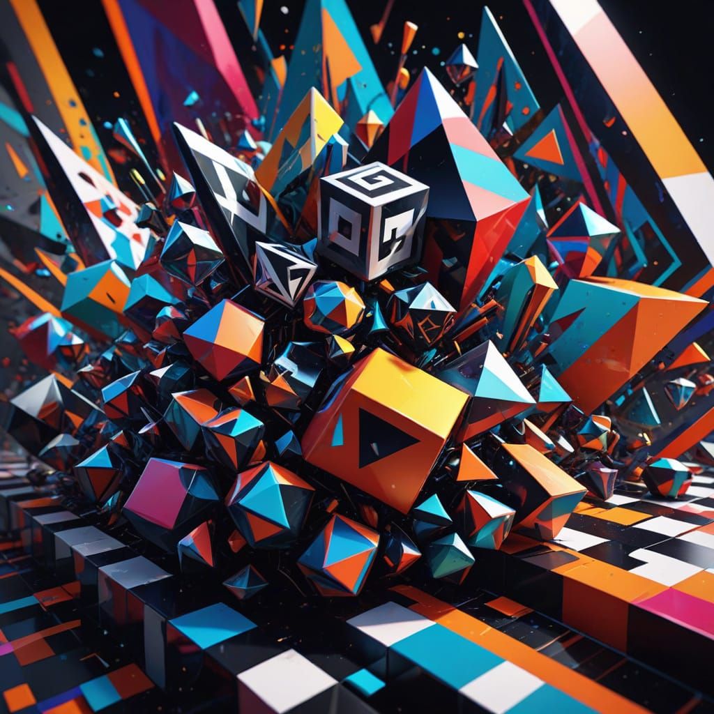 Hypnotic visual illusions of rhythmic repetition of elements and colors and black and white checkerboards. ...  by @Granit9