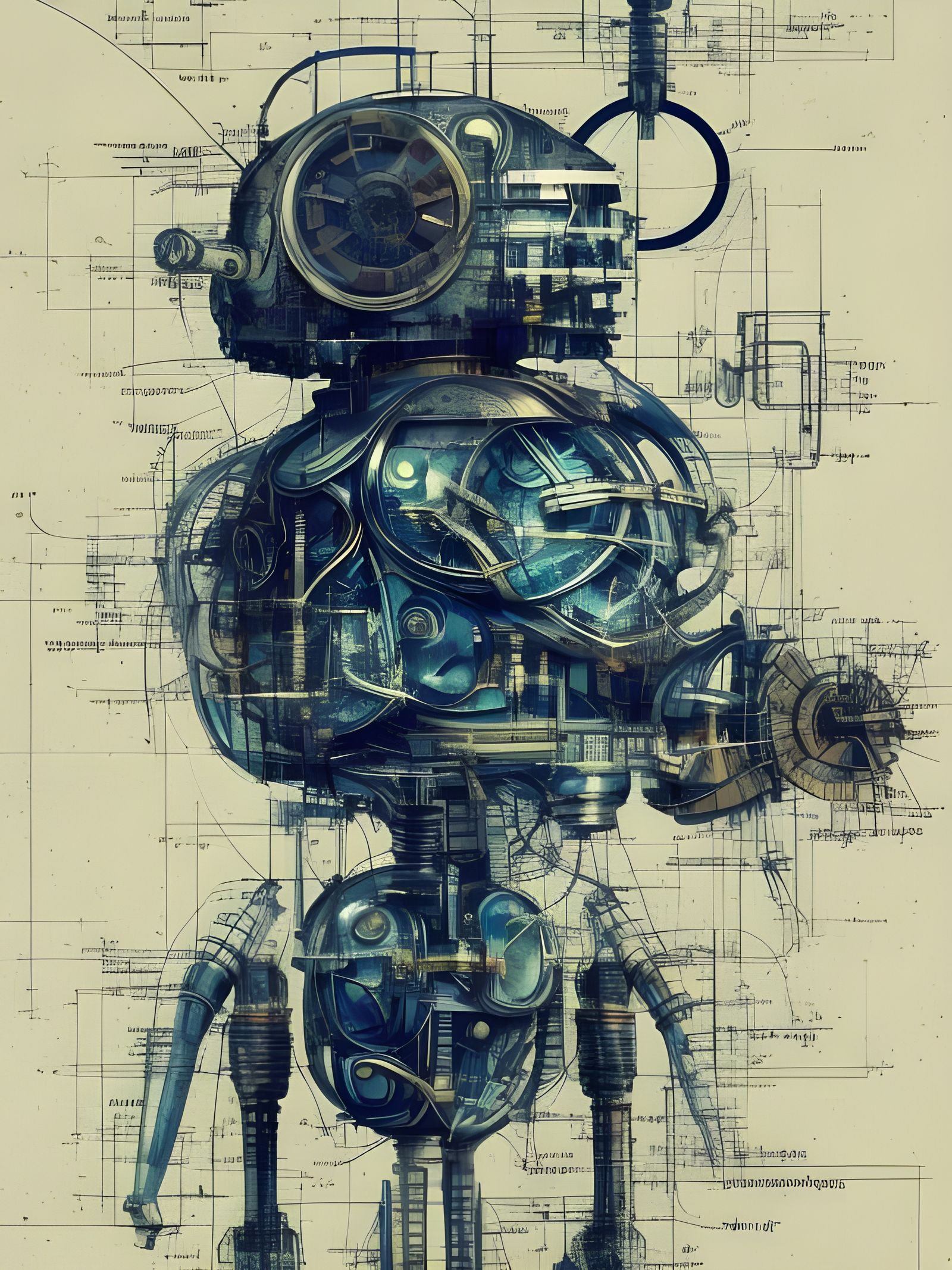 Da Vinci's Robot  by @Starfish and Coffee