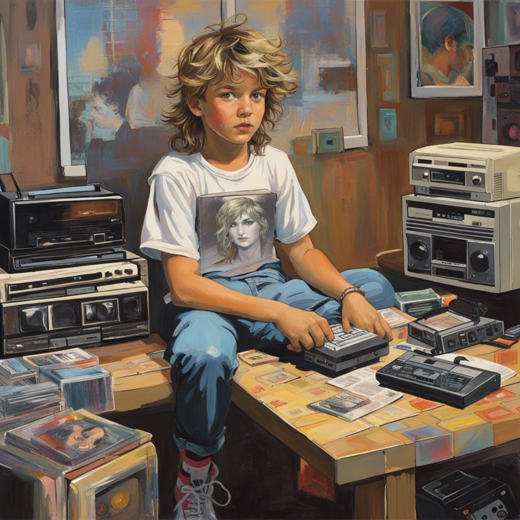 Pretty much me in the 1980s  by @BitHProd