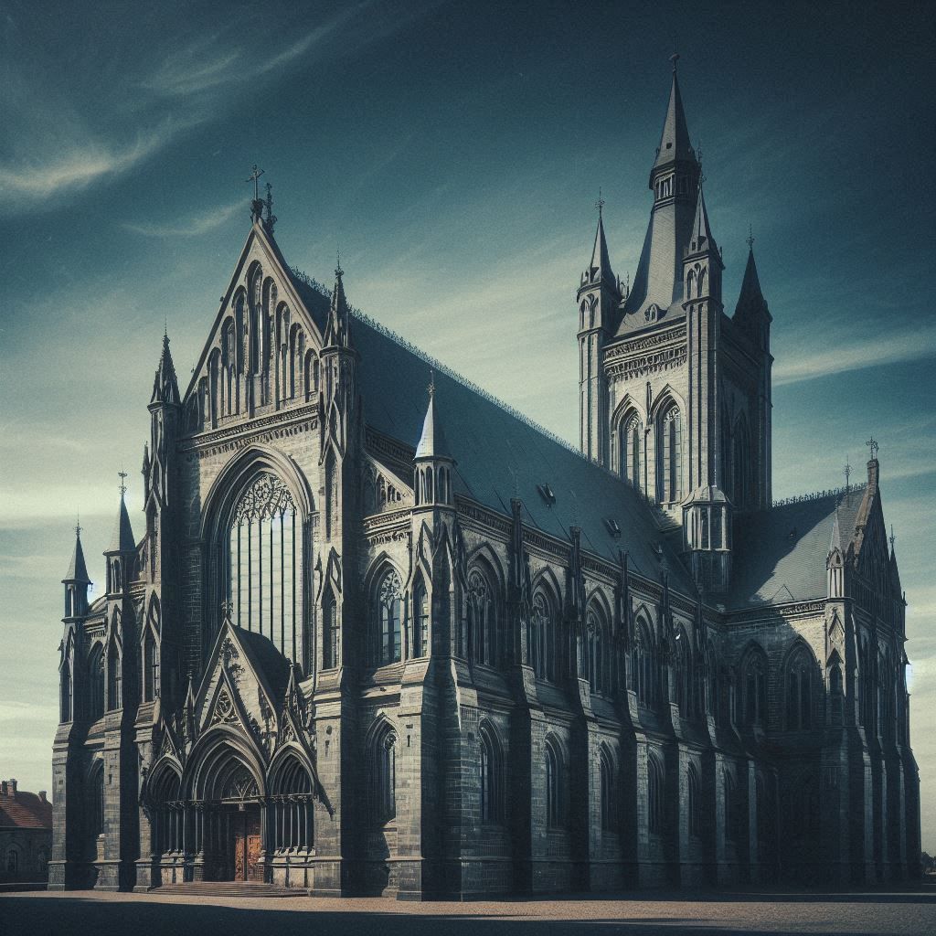 A gothic cathedral