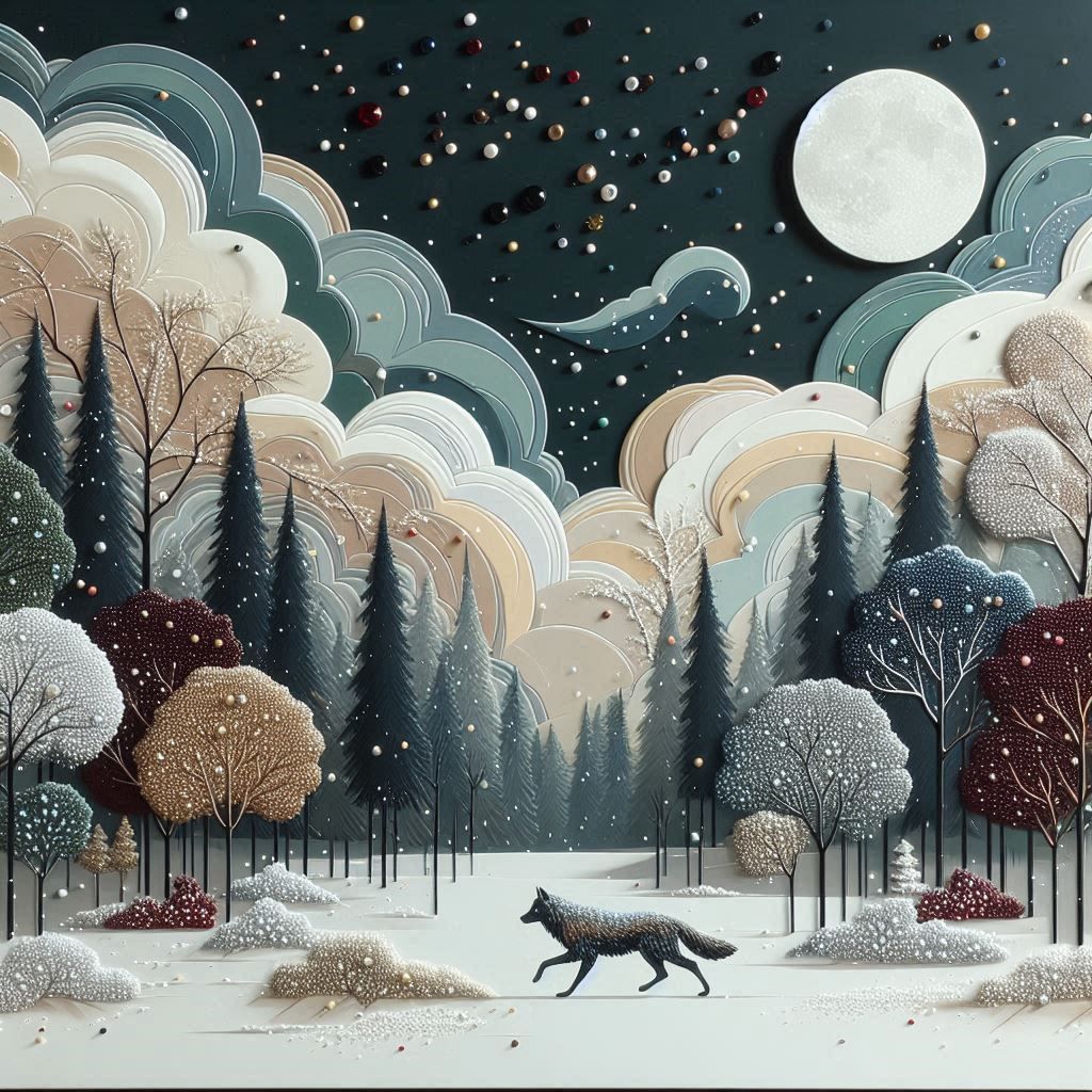Folk Art Wolf 2
