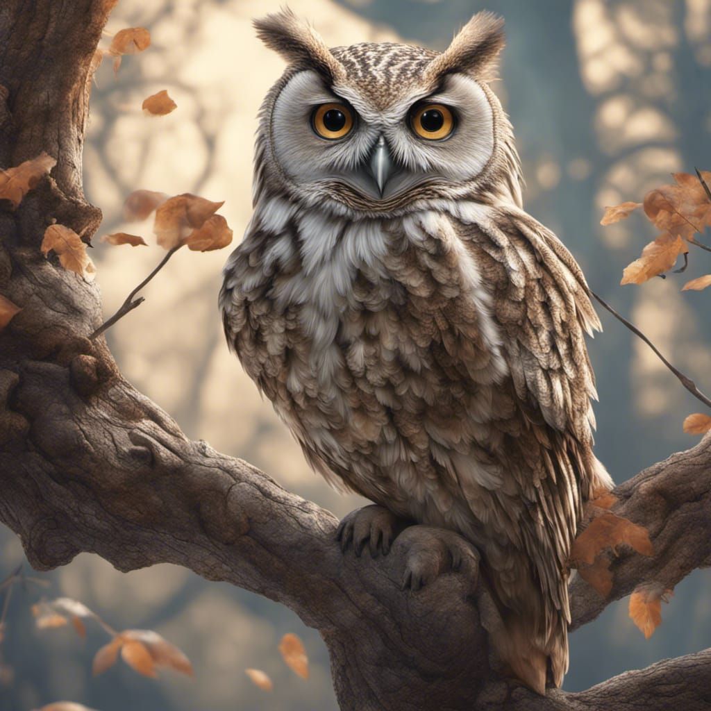 Owl - AI Generated Artwork - NightCafe Creator