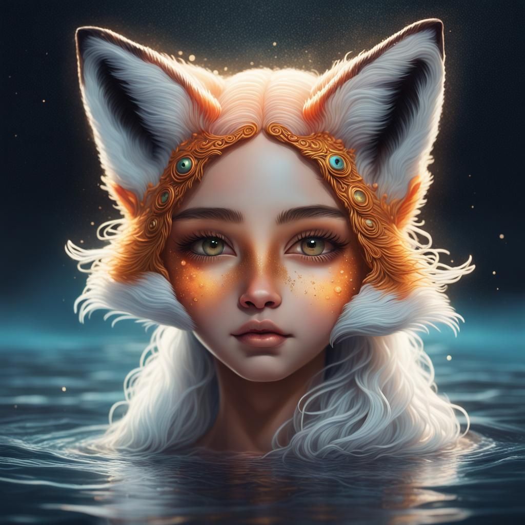 Fox Goddess - AI Generated Artwork - NightCafe Creator