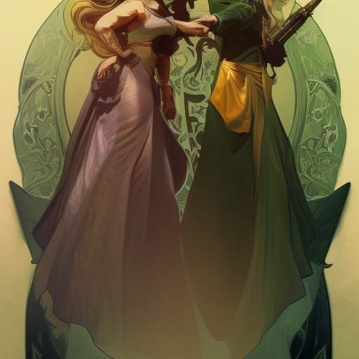 Helga Hufflepuff and Salazar Slytherin