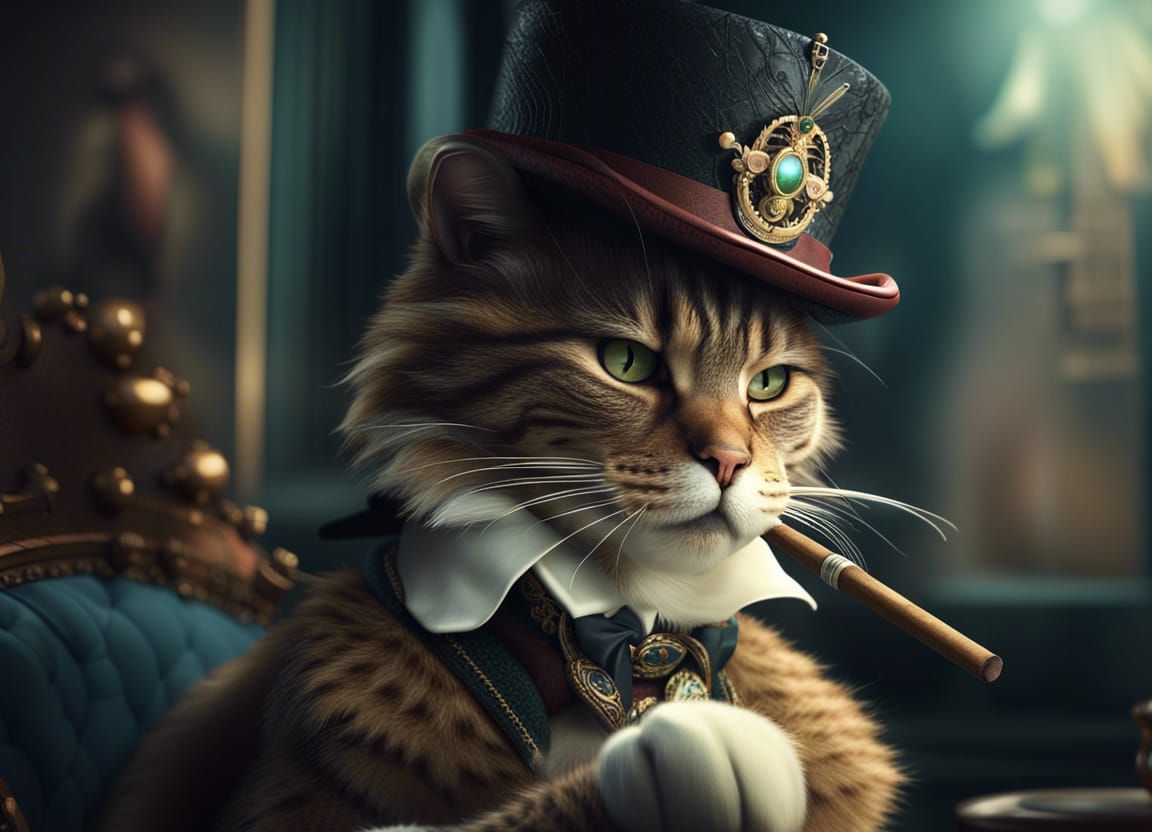 Classy cat - AI Generated Artwork - NightCafe Creator