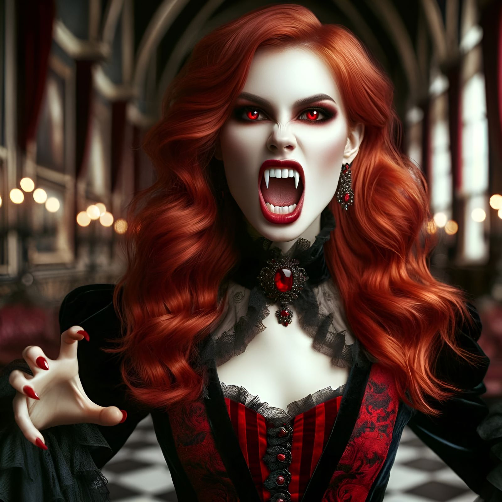 Vampiress - Ai Generated Artwork - Nightcafe Creator