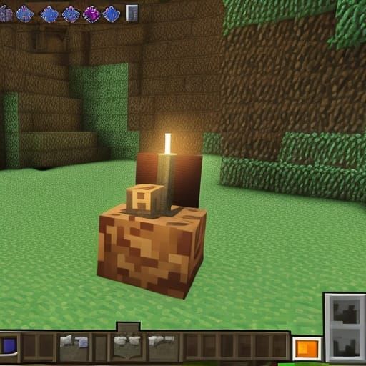 A Minecraft Evoker conjuring magic with enchanted staff and ...
