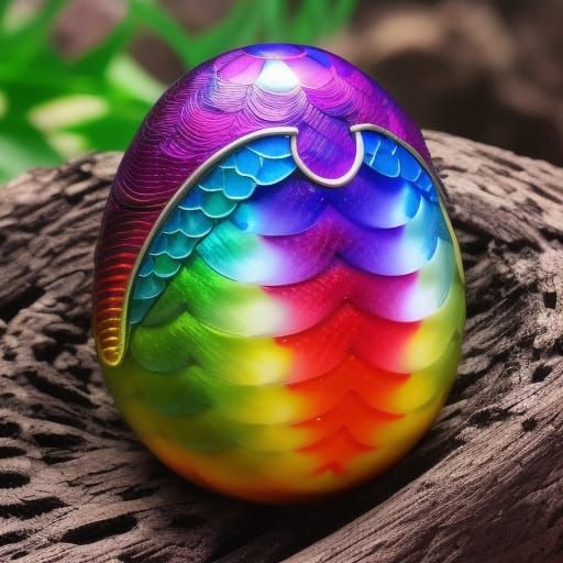Rainbow Egg AI Generated Artwork NightCafe Creator