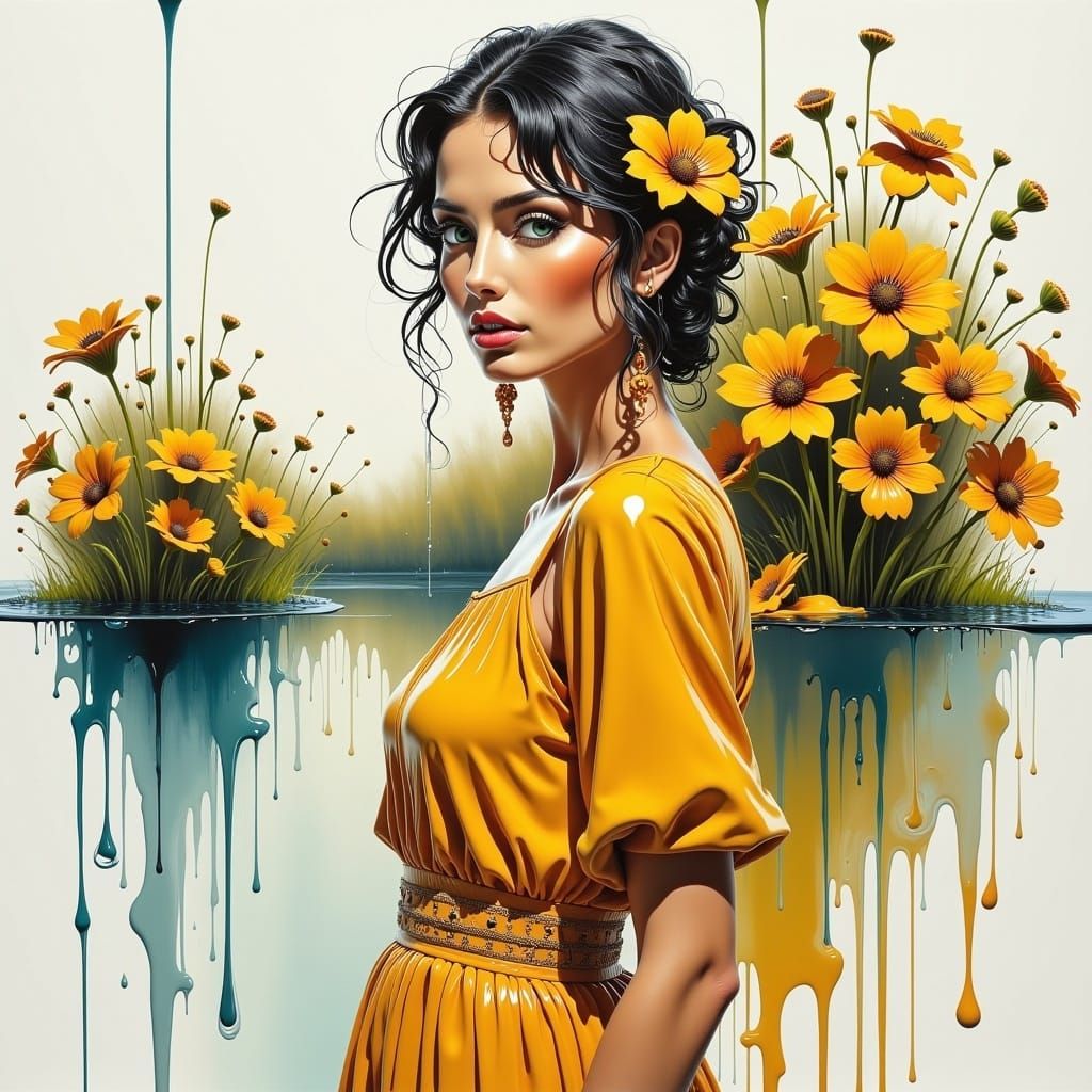 <lora:Acrylic Pouring Flux:1.0> 