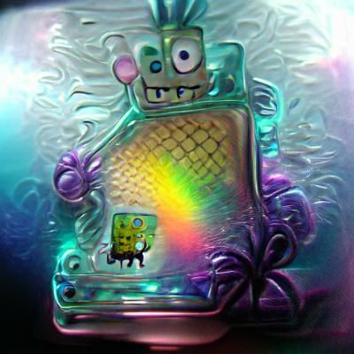 iridescent spongebob