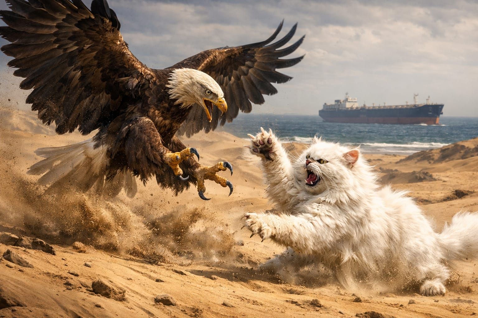 Controlling Ormuz : eagle vs persian cat